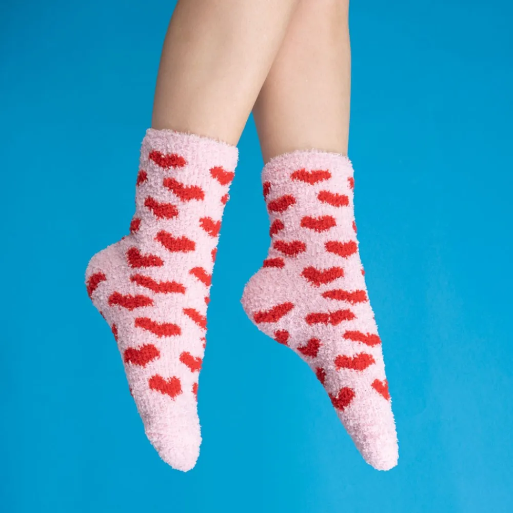 Outlet Chaussettes Moumoute Coeur Chaussons Et Chaussettes Moumoute