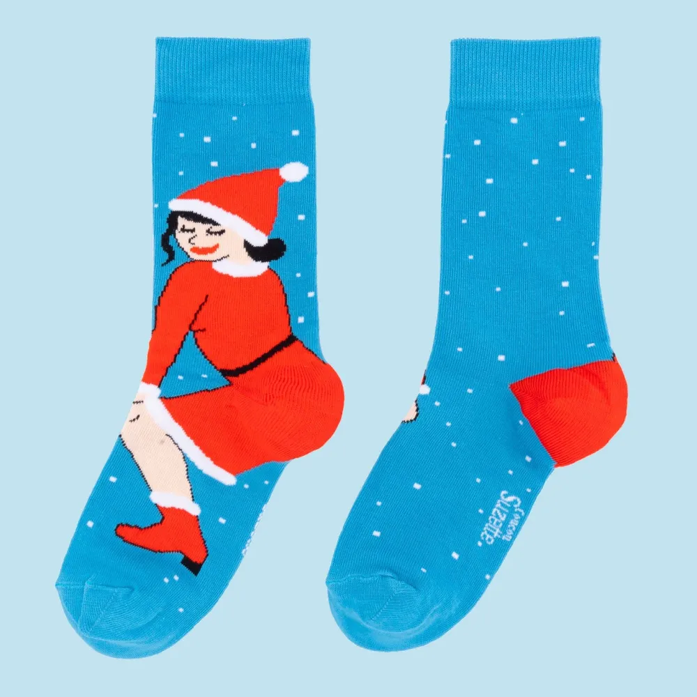 Sale Chaussettes Mère Noël Chaussettes Coton