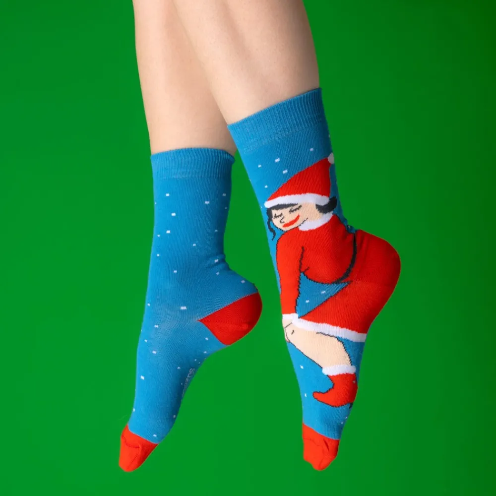 Sale Chaussettes Mère Noël Chaussettes Coton