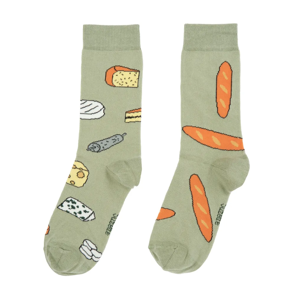 Fashion Chaussettes Pain & Fromage Chaussettes Coton