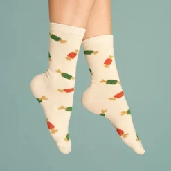 Shop Chaussettes Papillotes Chaussettes Coton