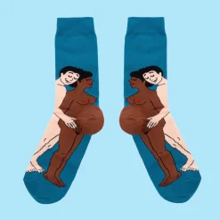 Outlet Chaussettes Parents - Maman noire et Papa blanc Chaussettes Coton