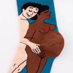 Outlet Chaussettes Parents - Maman noire et Papa blanc Chaussettes Coton