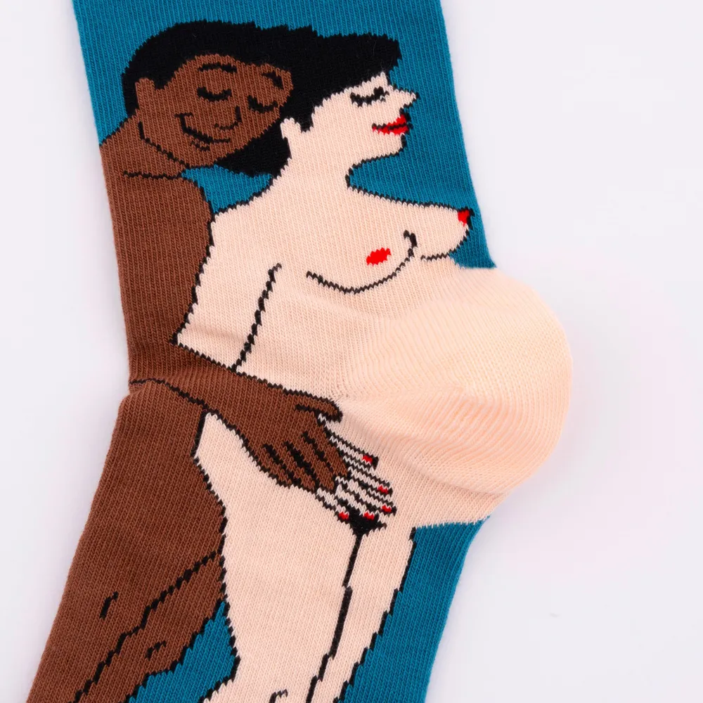 Sale Chaussettes Parents - Maman blanche et Papa noir Chaussettes Coton