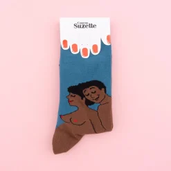Store Chaussettes Parents - Maman et Papa noirs Chaussettes Coton