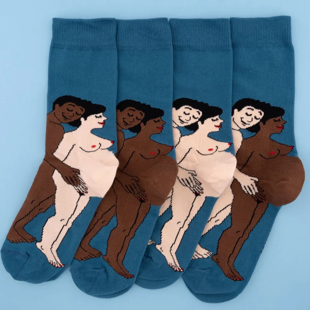 Store Chaussettes Parents - Maman et Papa noirs Chaussettes Coton