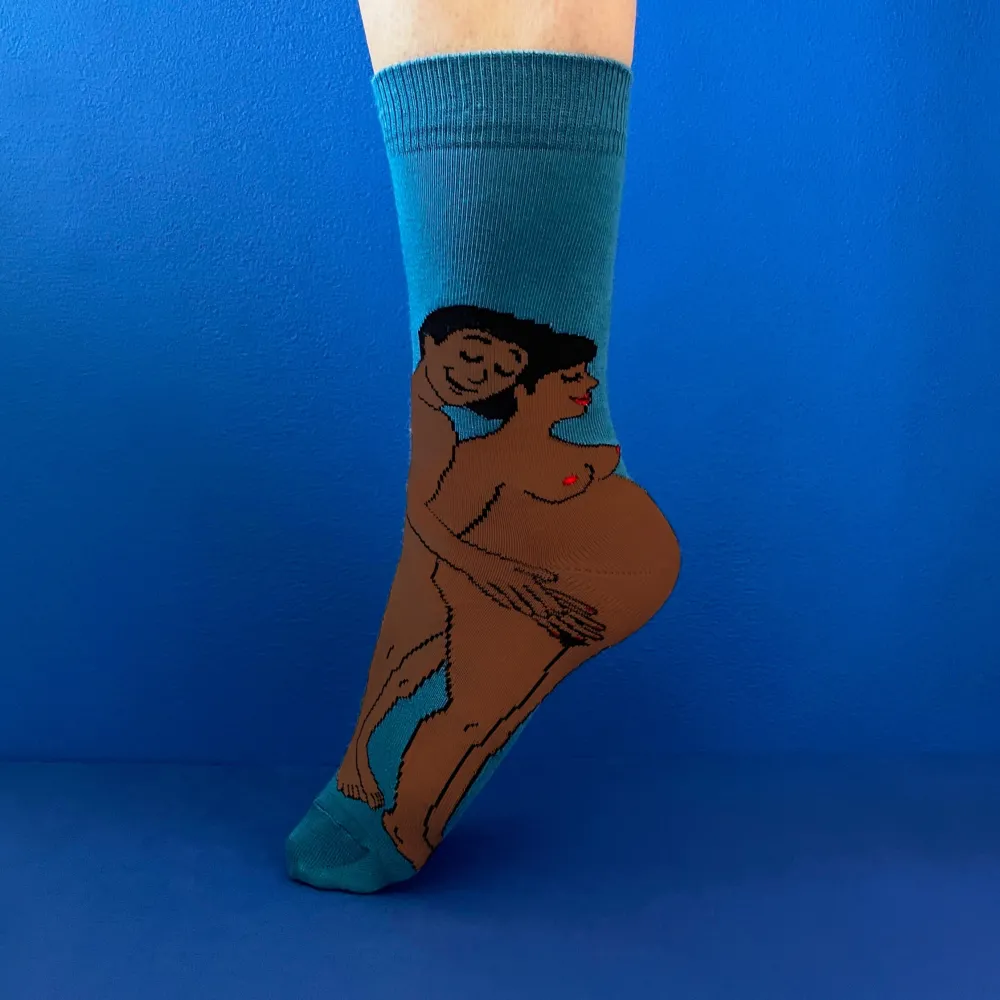Store Chaussettes Parents - Maman et Papa noirs Chaussettes Coton
