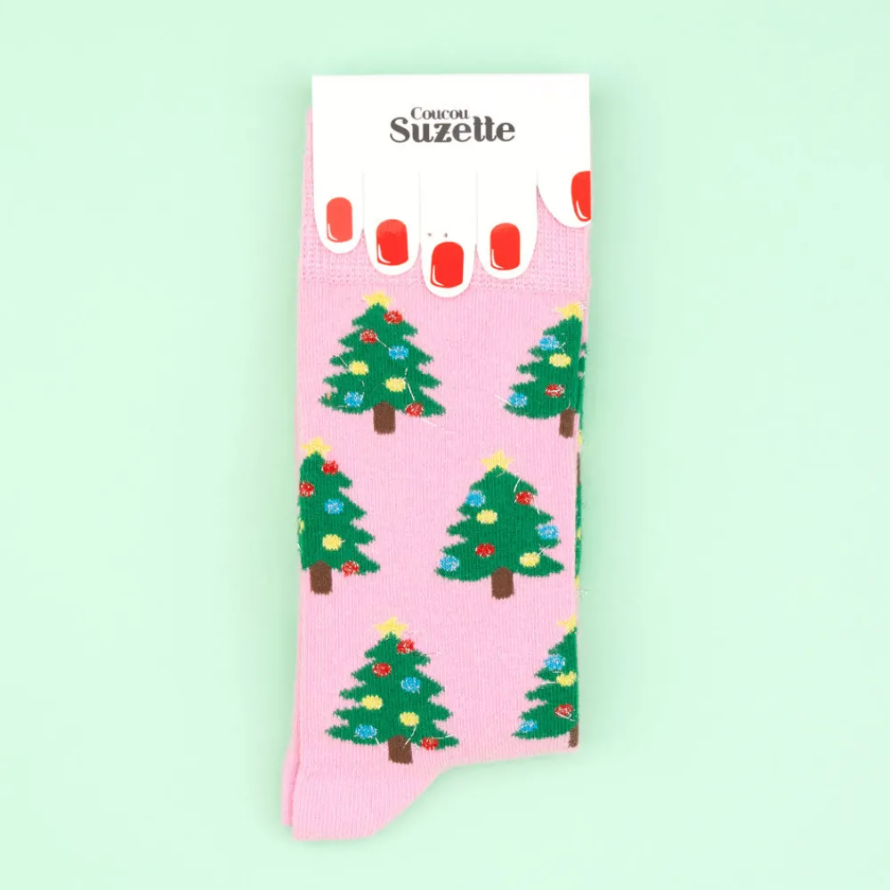 Sale Chaussettes Sapin de Noël Chaussettes Coton