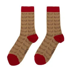 New Chaussettes Seins - Noir Chaussettes Coton