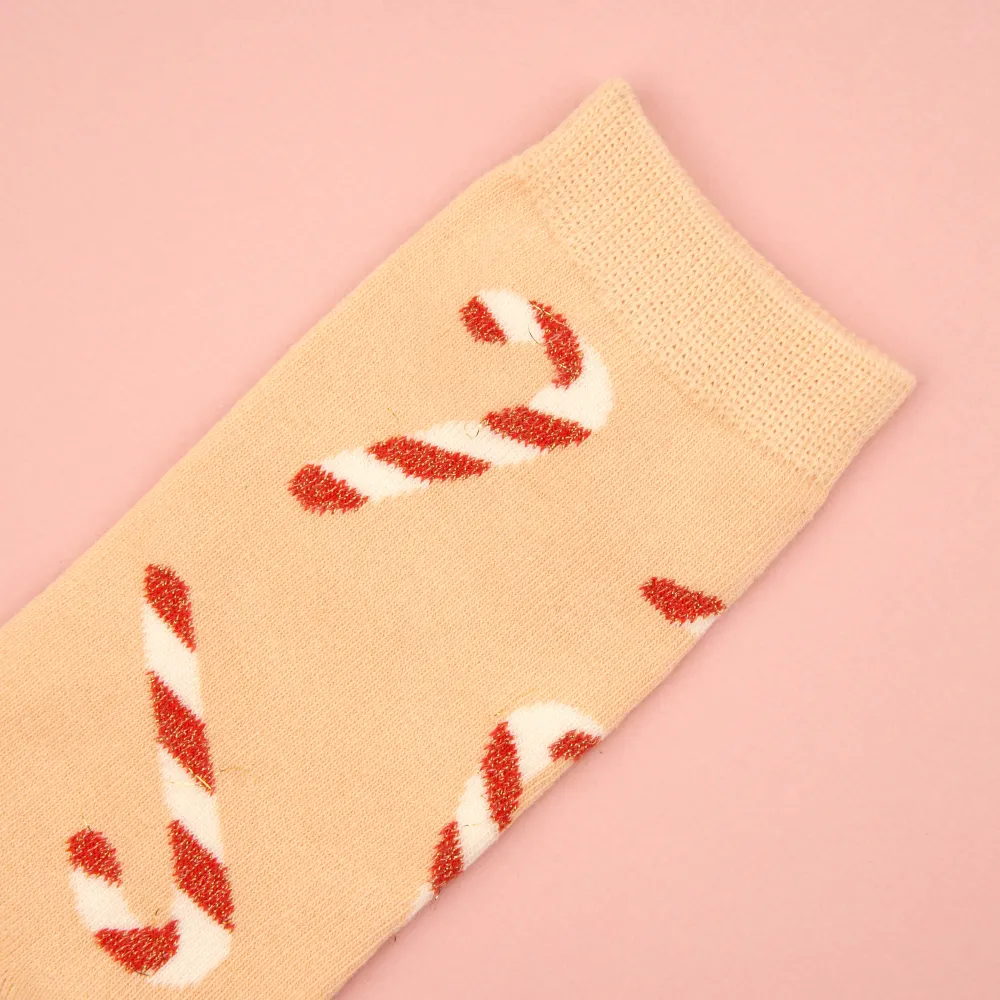 Online Chaussettes Sucre d'orge à paillettes Chaussettes Coton