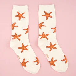 Clearance Chaussettes Étoile de mer Chaussettes Coton