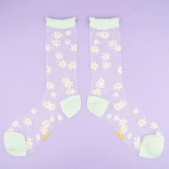 Cheap Chaussettes transparentes Pâquerette Chaussettes Transparentes