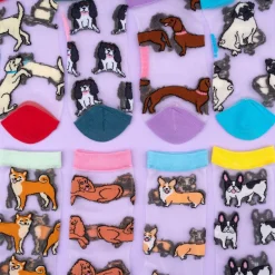 Fashion Chaussettes transparentes Corgi Chaussettes Transparentes