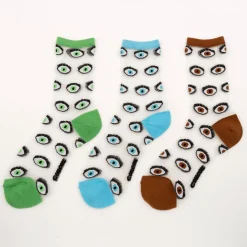 Clearance Chaussettes transparentes Oeil - Marron Chaussettes Transparentes