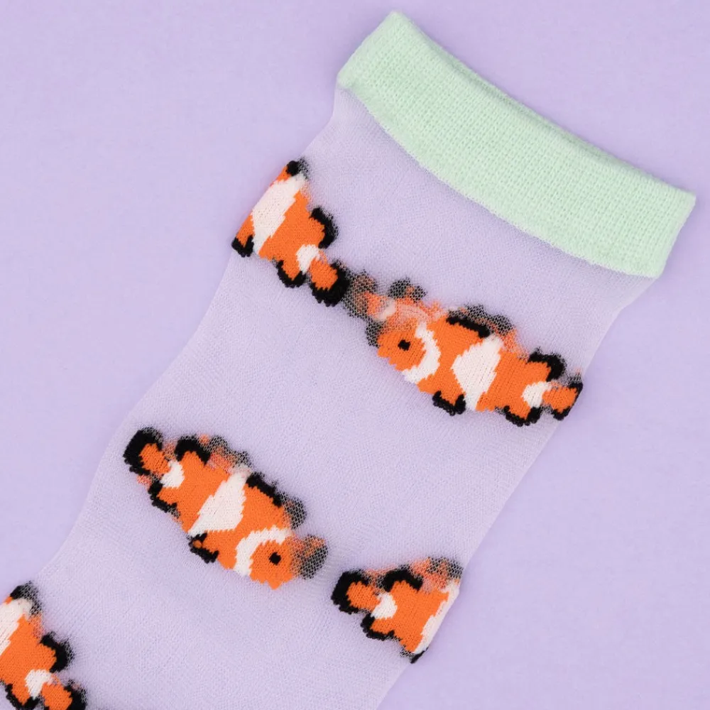 Flash Sale Chaussettes Transparentes Poisson Clown Chaussettes Transparentes