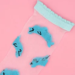 Shop Chaussettes Transparentes Dauphin Chaussettes Transparentes