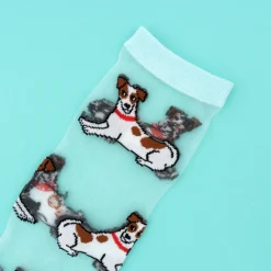 Best Sale Chaussettes transparentes Jack Russel Chaussettes Transparentes