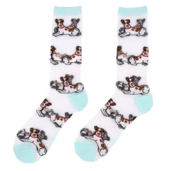 Best Sale Chaussettes transparentes Jack Russel Chaussettes Transparentes