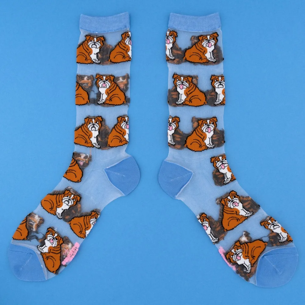 Store Chaussettes transparentes Bouledogue Anglais Chaussettes Transparentes