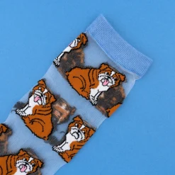 Store Chaussettes transparentes Bouledogue Anglais Chaussettes Transparentes
