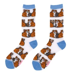 Store Chaussettes transparentes Bouledogue Anglais Chaussettes Transparentes