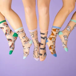 Store Chaussettes transparentes Bouledogue Anglais Chaussettes Transparentes