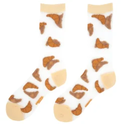 Shop Chaussettes transparentes Croissant Chaussettes Transparentes