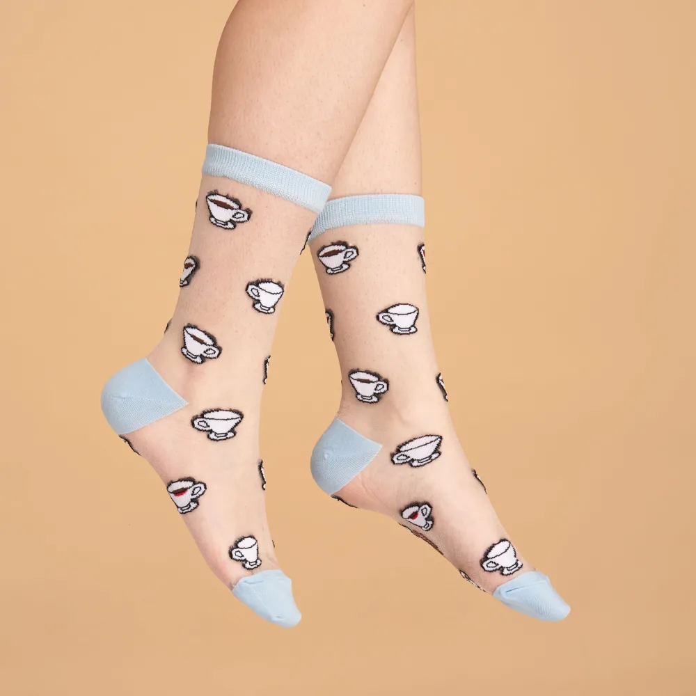 New Chaussettes transparentes Café Chaussettes Transparentes