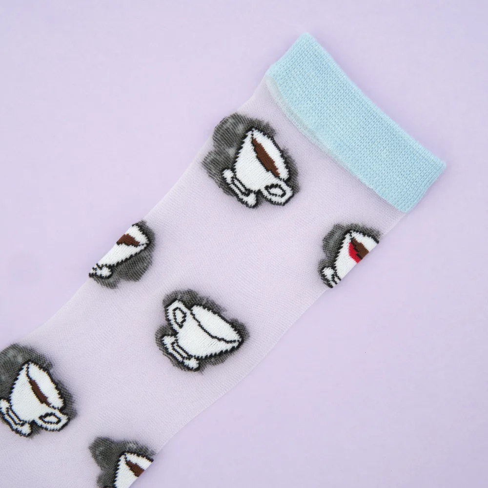 New Chaussettes transparentes Café Chaussettes Transparentes