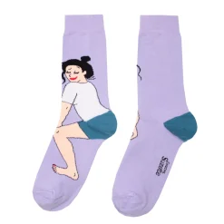 Online Chaussettes Twerk - Blanc Chaussettes Coton