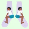 Hot Chaussettes Twerk - Noir Chaussettes Coton