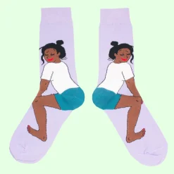Hot Chaussettes Twerk - Noir Chaussettes Coton