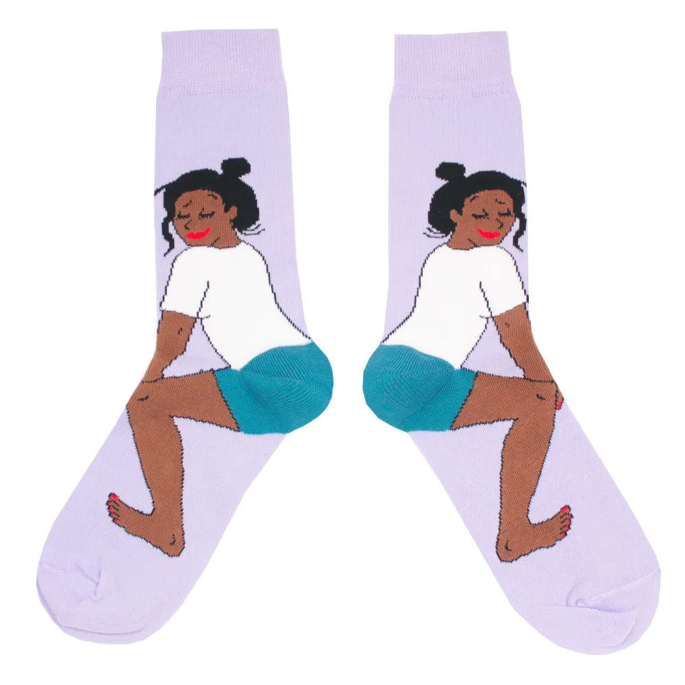 Hot Chaussettes Twerk - Noir Chaussettes Coton