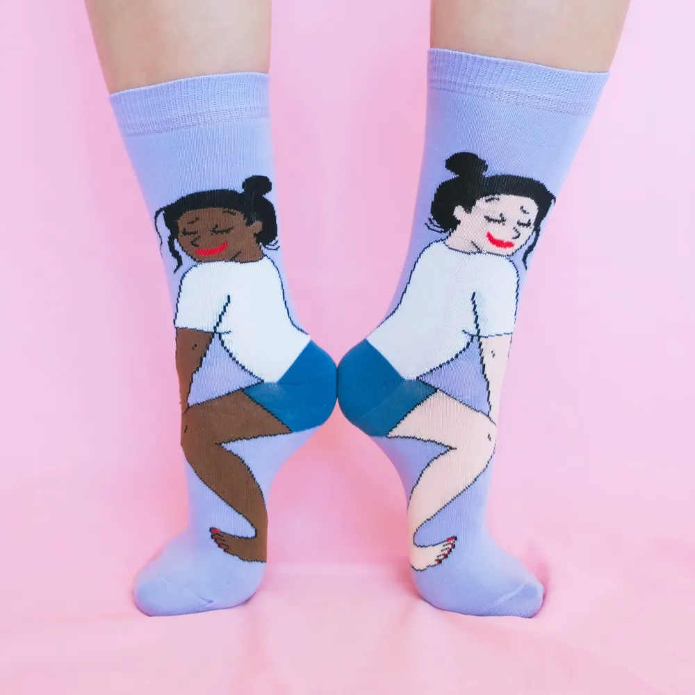 Hot Chaussettes Twerk - Noir Chaussettes Coton