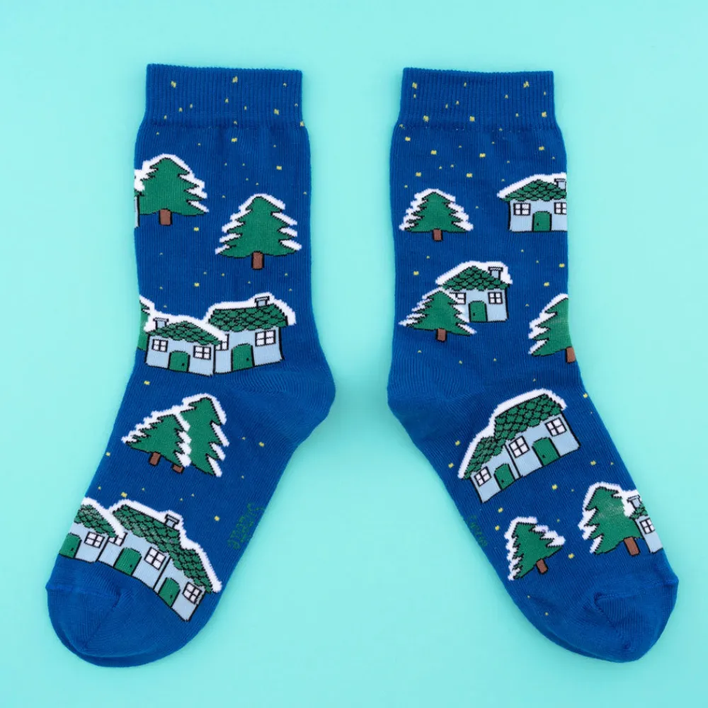 Store Chaussettes Village enneigé Chaussettes Coton