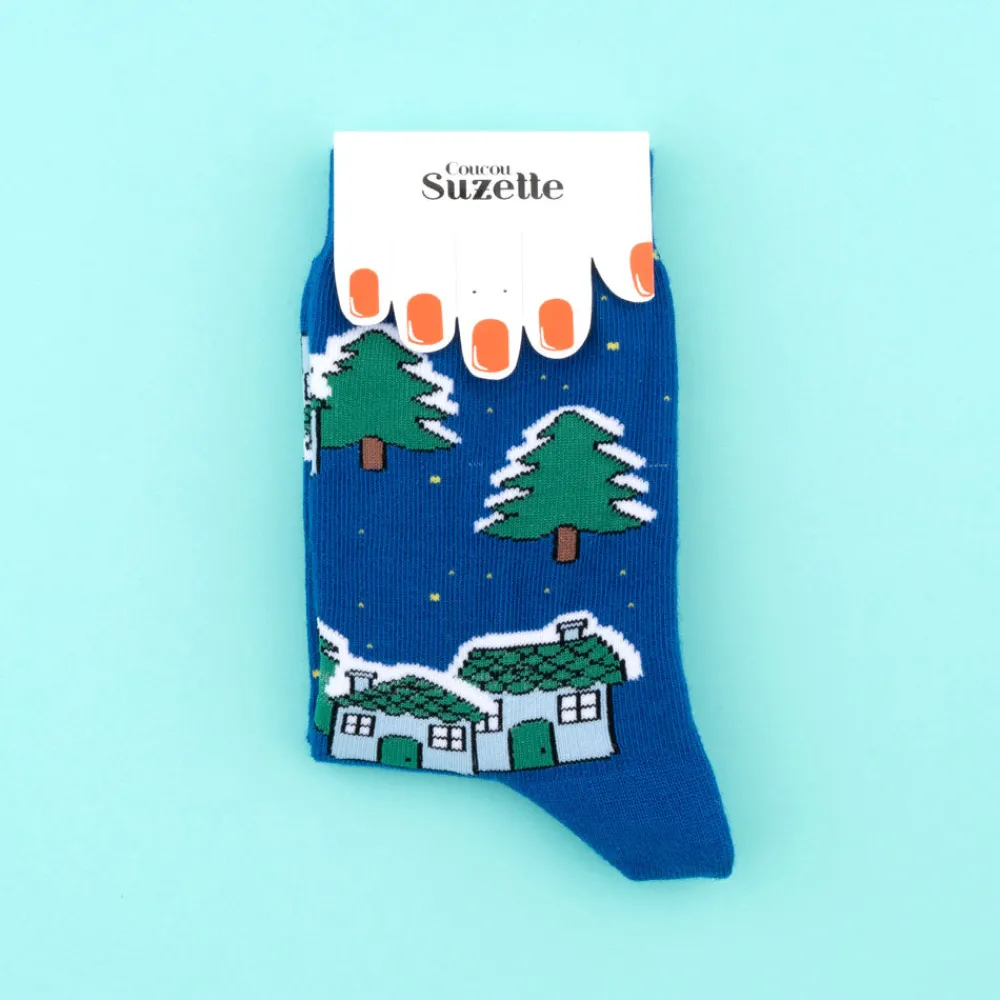 Store Chaussettes Village enneigé Chaussettes Coton
