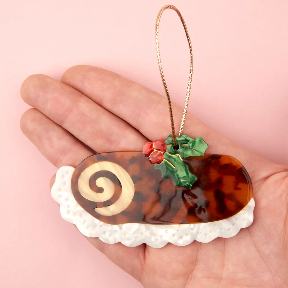 Store Déco de Noël - Bûche de Noël Décorations De Noël