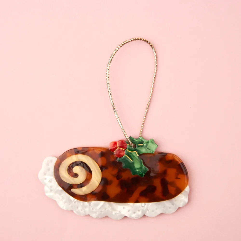 Store Déco de Noël - Bûche de Noël Décorations De Noël