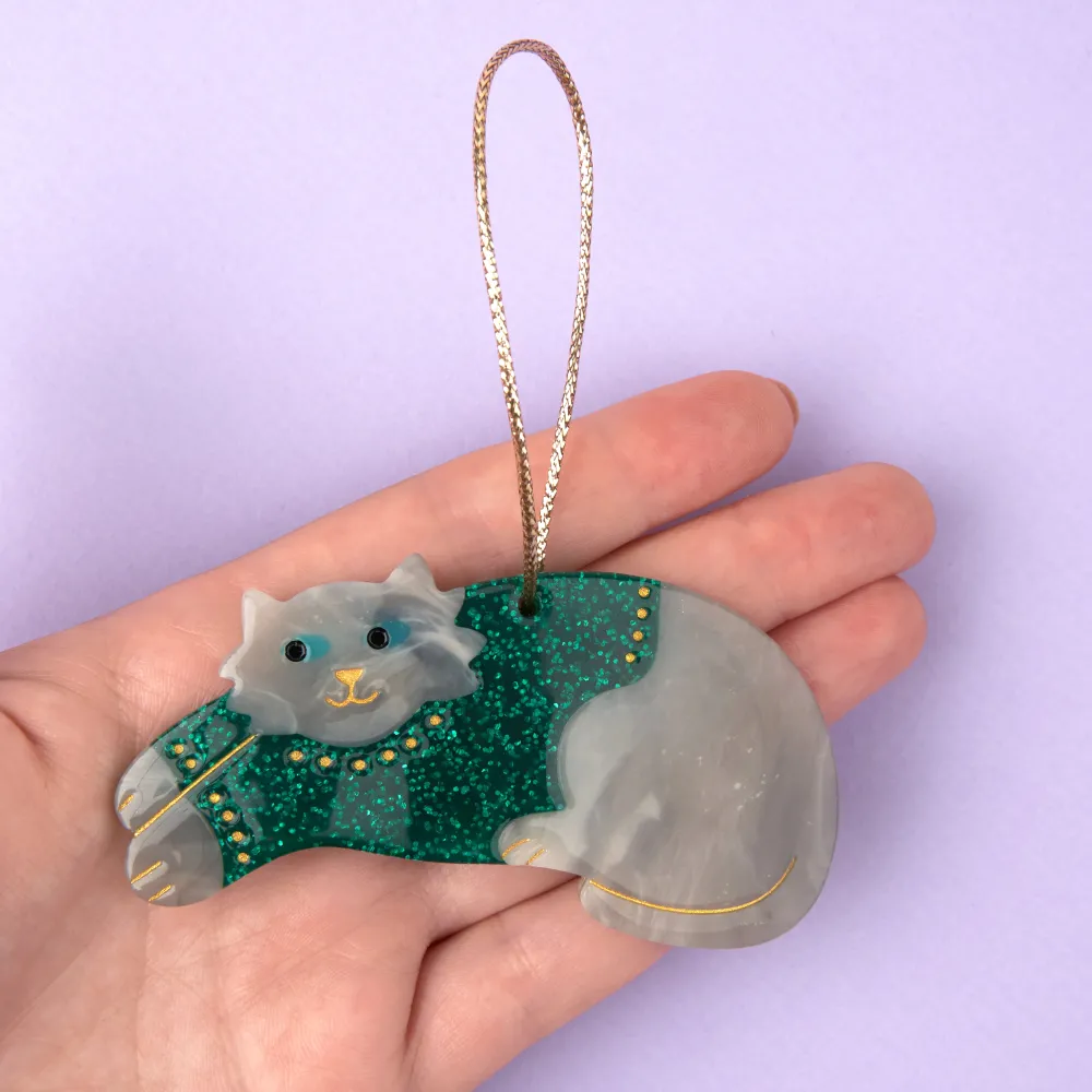 Best Sale Déco de Noël - Chat pull d'hiver Décorations De Noël