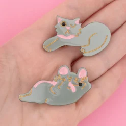 Sale Duo barrettes Chat & Souris Nananère Barrettes