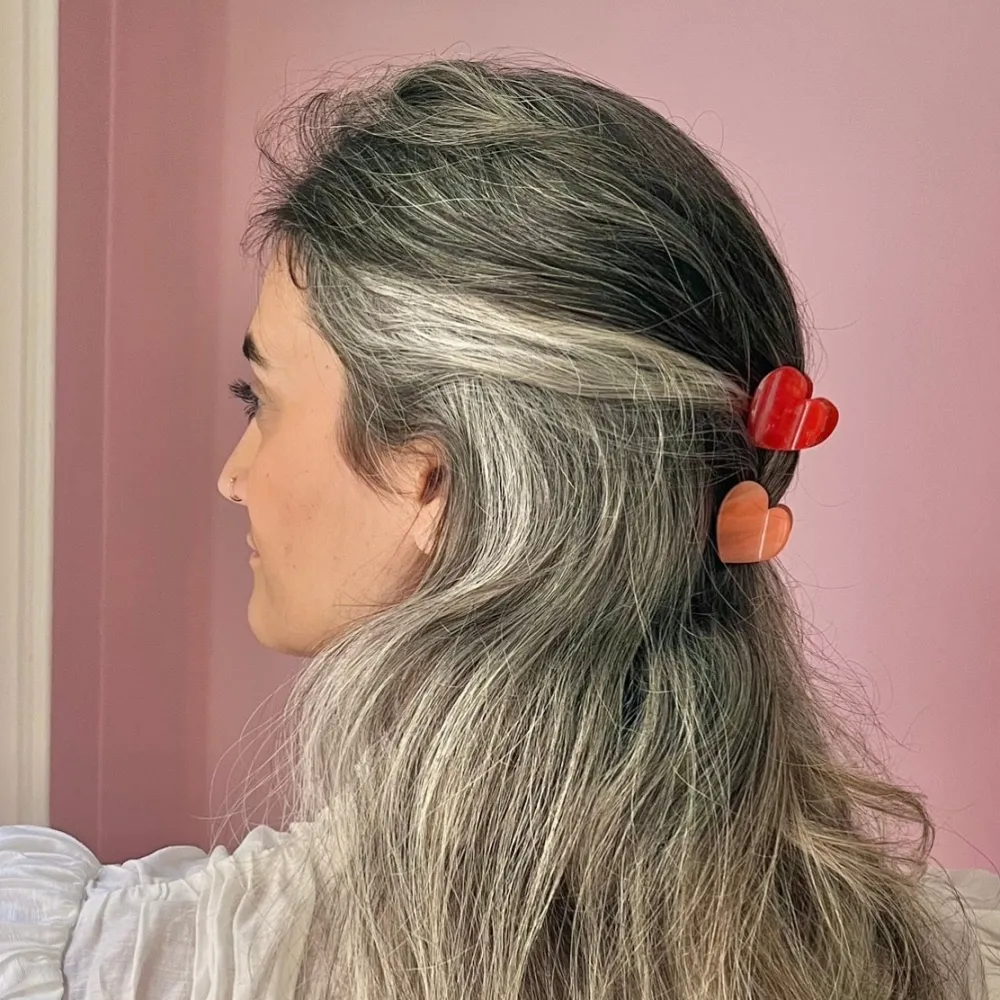 Clearance Mini pince à cheveux Coeur Rose Mini Pinces À Cheveux