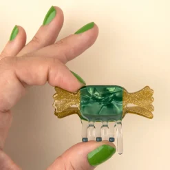 Best Sale Mini pince à cheveux Papillote Verte Mini Pinces À Cheveux