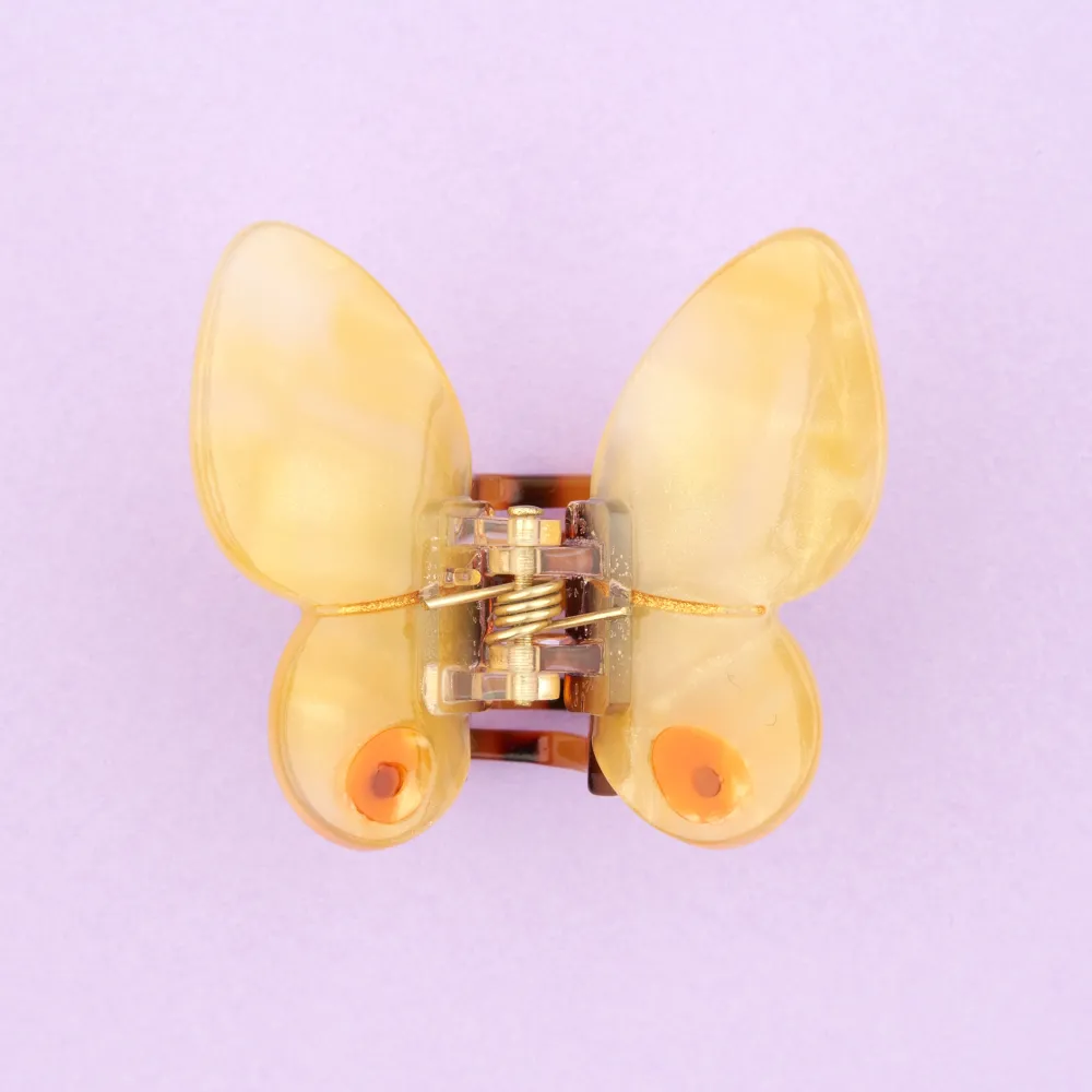 Cheap Mini pince à cheveux Papillon Jaune Mini Pinces À Cheveux
