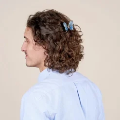 Shop Mini pince à cheveux Papillon Bleu Mini Pinces À Cheveux