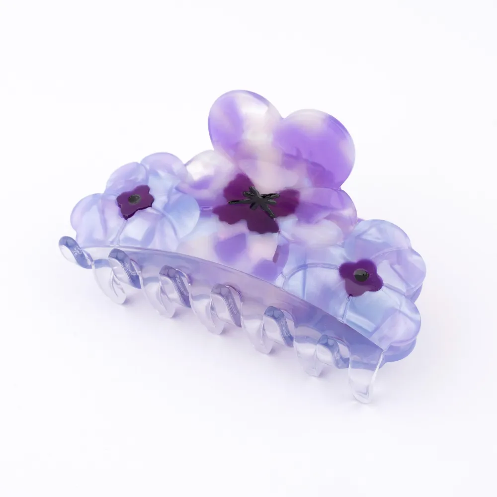 Clearance Pince à cheveux bouquet de Pensées Grandes Pinces À Cheveux|Pinces À Cheveux