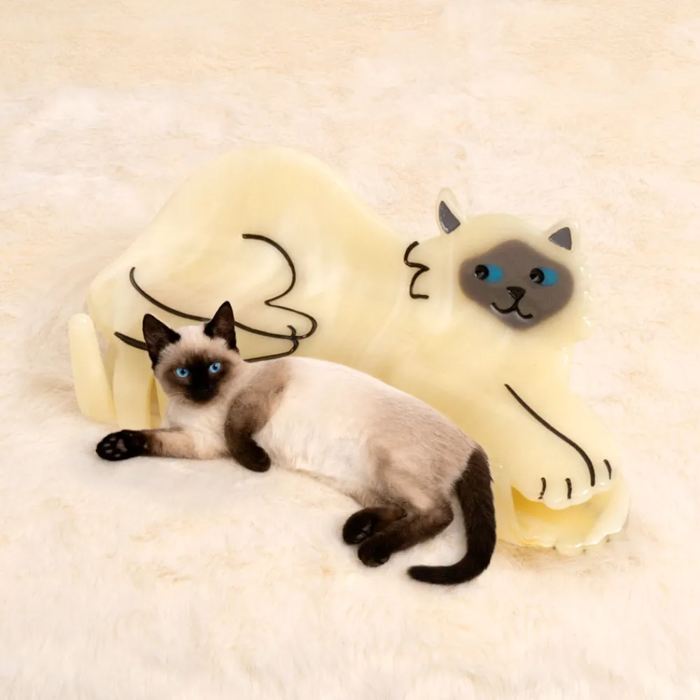 Discount Pince à cheveux Chat Siamois Grandes Pinces À Cheveux|Pinces À Cheveux