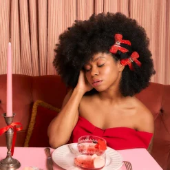 Shop Pince à cheveux Noeud Rouge Pinces À Cheveux