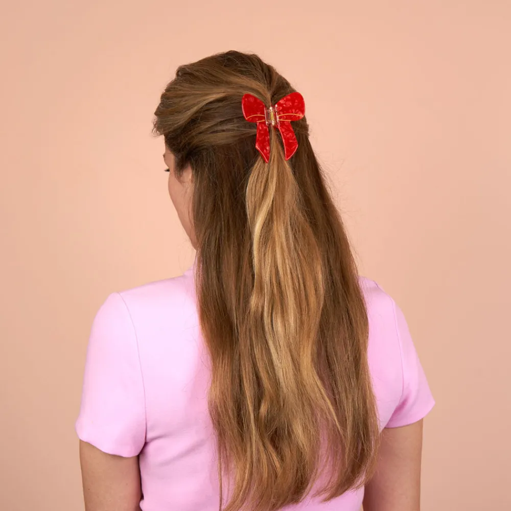 Shop Pince à cheveux Noeud Rouge Pinces À Cheveux