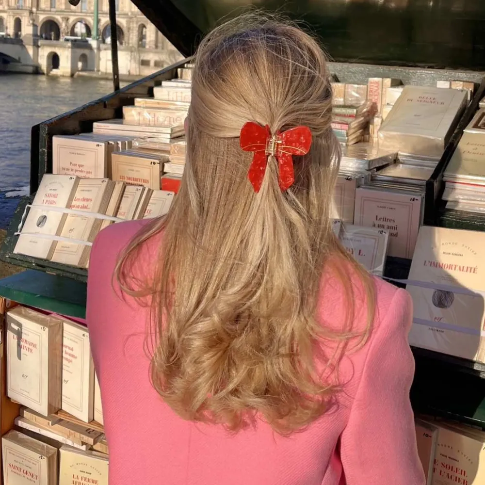 Shop Pince à cheveux Noeud Rouge Pinces À Cheveux