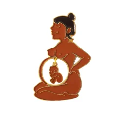 Cheap Pin's Enceinte Noire & Bébé Noir Pin's